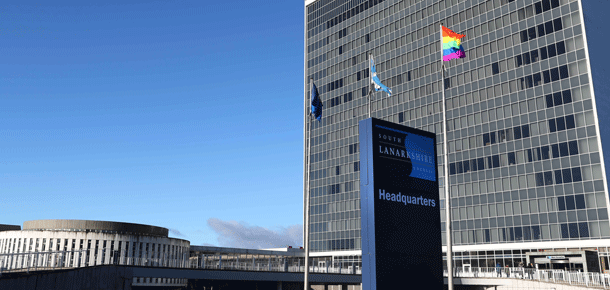 Rainbow flag for LGBT History Month